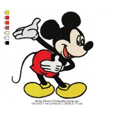 Mickey Mouse 41 Embroidery Design
